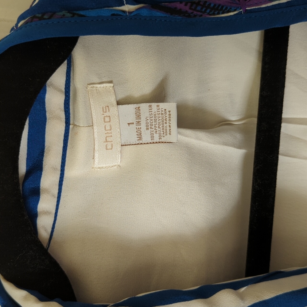 Chico's Striped Pattern Jacket - image 2